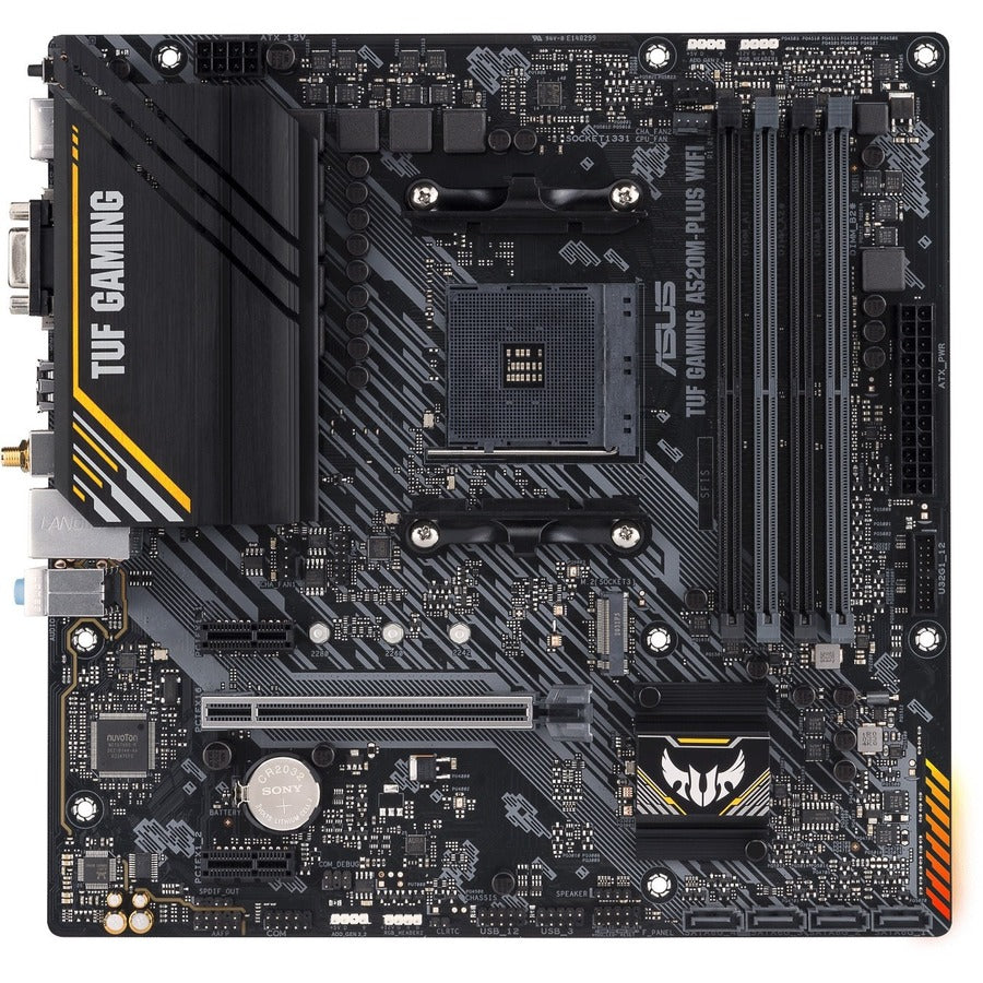 TUF GAMING A520M-PLUS WIFI Gaming Desktop Motherboard - AMD A520 Chipset - Socket AM4 - Micro ATX TUF GAMING A520M-PLUS WIFI Gaming Desktop Motherboard - AMD A520 Chipset - Socket AM4 - Micro ATX